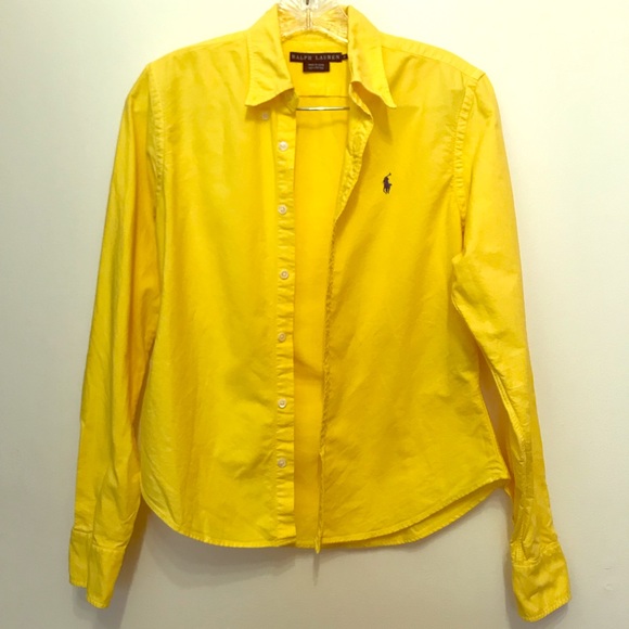 Bright Yellow Button Down Shirt Best 